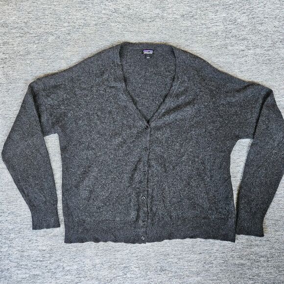 Patagonia Sweaters - Patagonia Grey Cardigan Sweater Cashmere and Wool Size Large Women's Button Up